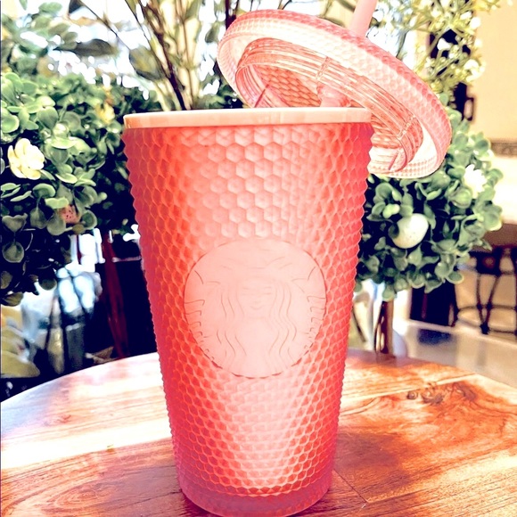 ππΈ Starbucks πΈπ Pink Lemonade/ Rose Gold Jelly Studded Tumbler - Picture 6 of 14